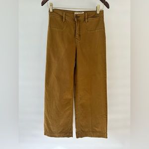 Unpublished high waist, wide leg jeans.